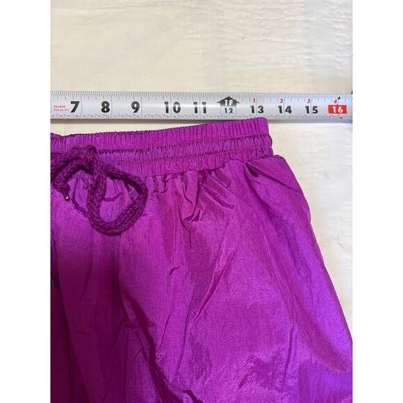 Vtg Bridge Gate Adult Medium Nylon Track Pant Parachute Baggy Lined Retro Disco - Picture 5 of 8